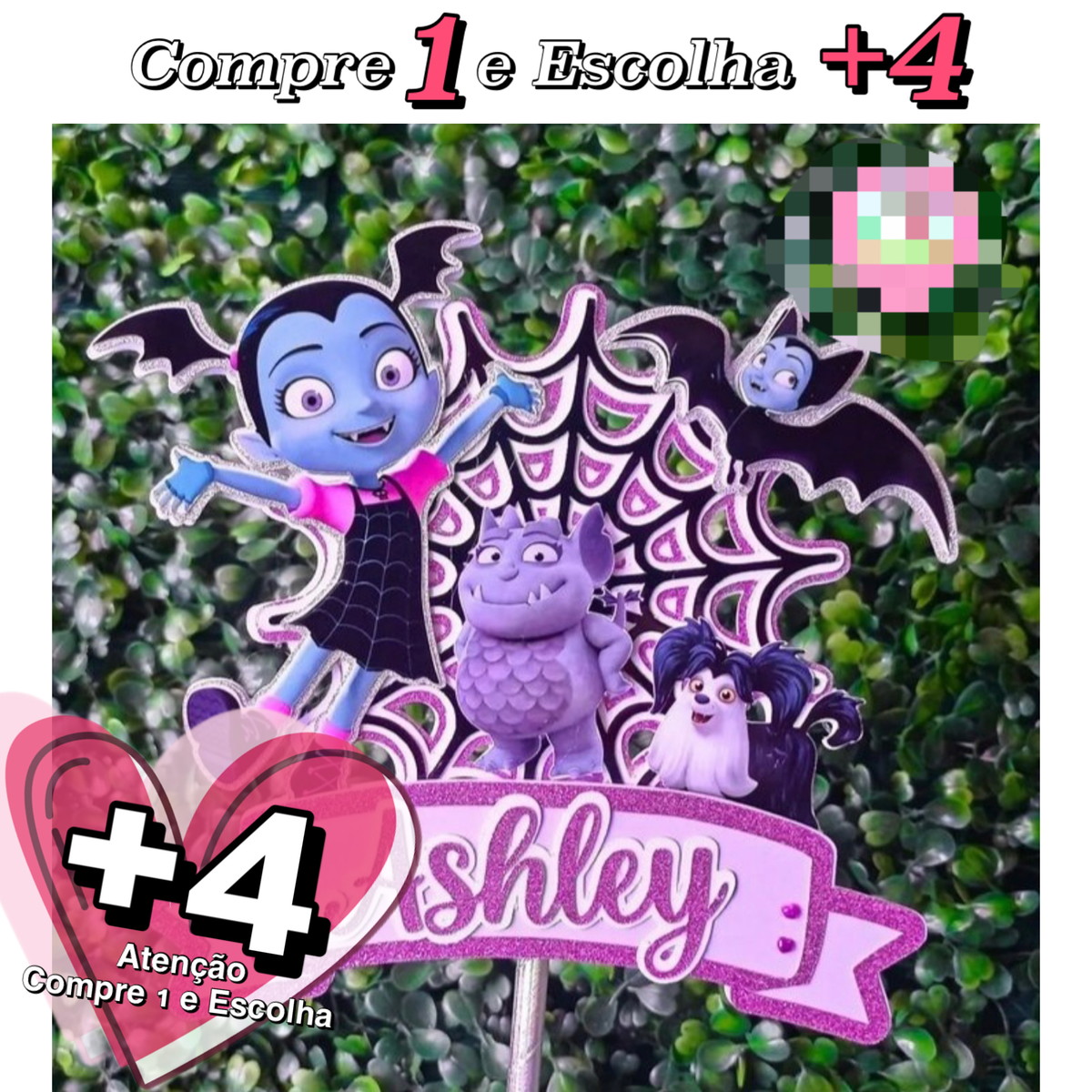 Arquivo de Corte Topo de Bolo Vampirina Topper - Studio