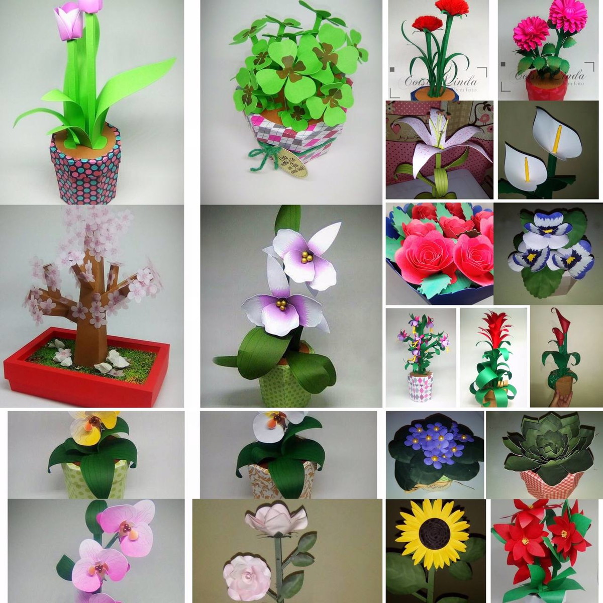 Arquivos de Corte Kit Vasos de Flores Diversos
