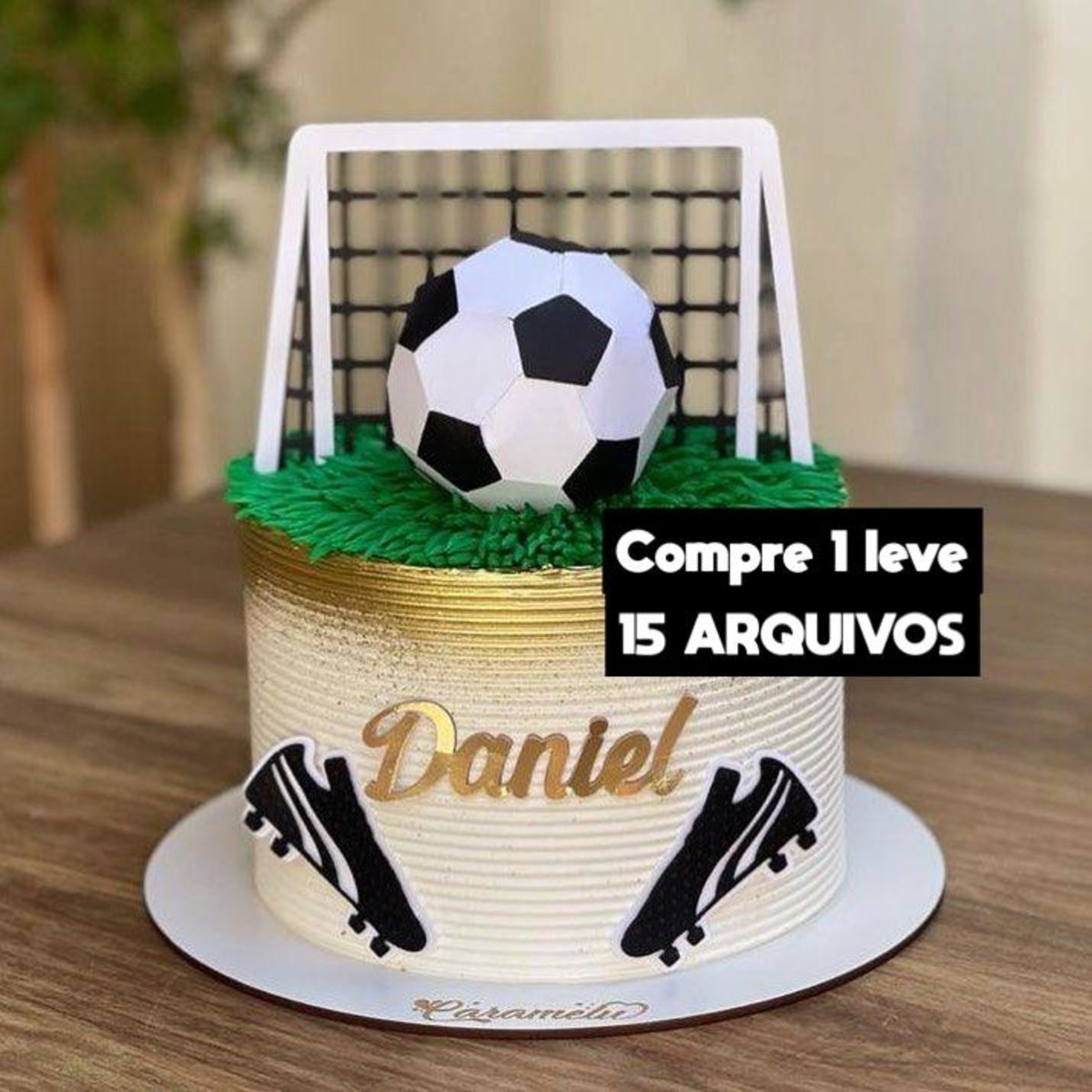 Arquivo de Corte- Topo Futebol Bola3d
