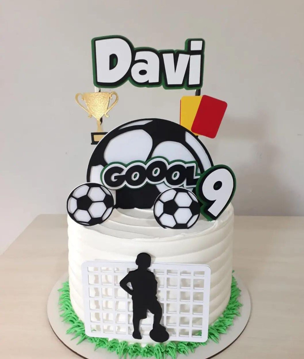Arquivo de Corte Topo Futebol Menino - Imagem 3