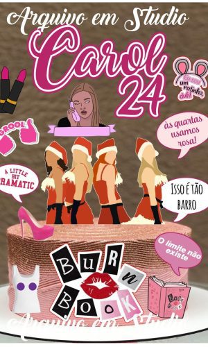 2 Arquivo de Corte Topo de Bolo Meninas Malvadas 1