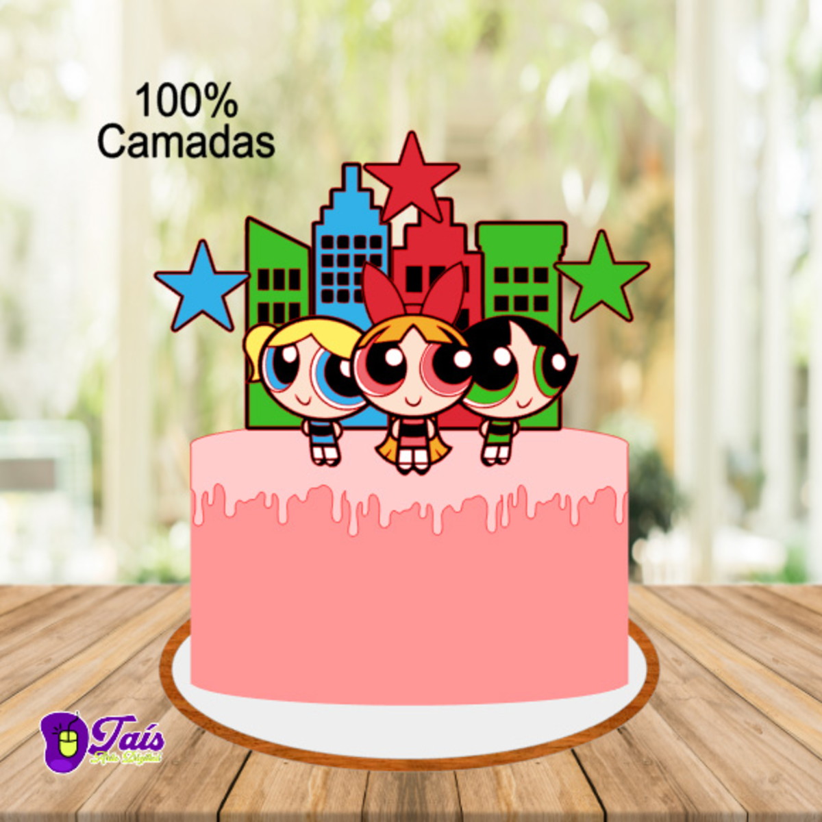 Arquivo de Corte Topo Meninas Super Poderosas 02 -Studio/PDF
