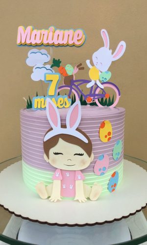 Arquivo de Corte Topo Páscoa Bebe Menina