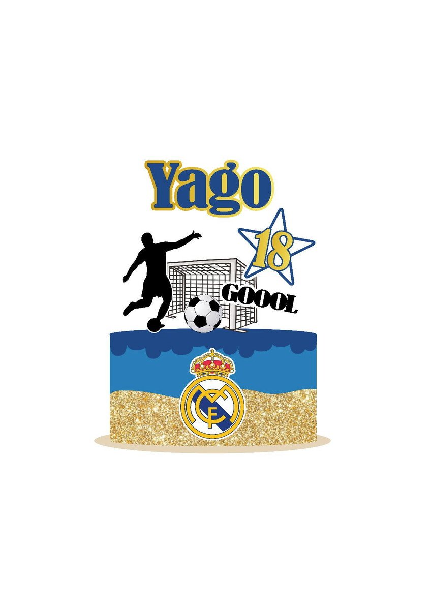 Arquivo de Corte Topo de Bolo Real Madrid