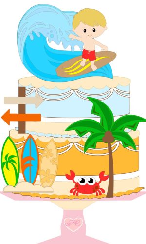 Arquivo de Corte Topo Surfista Menino 003