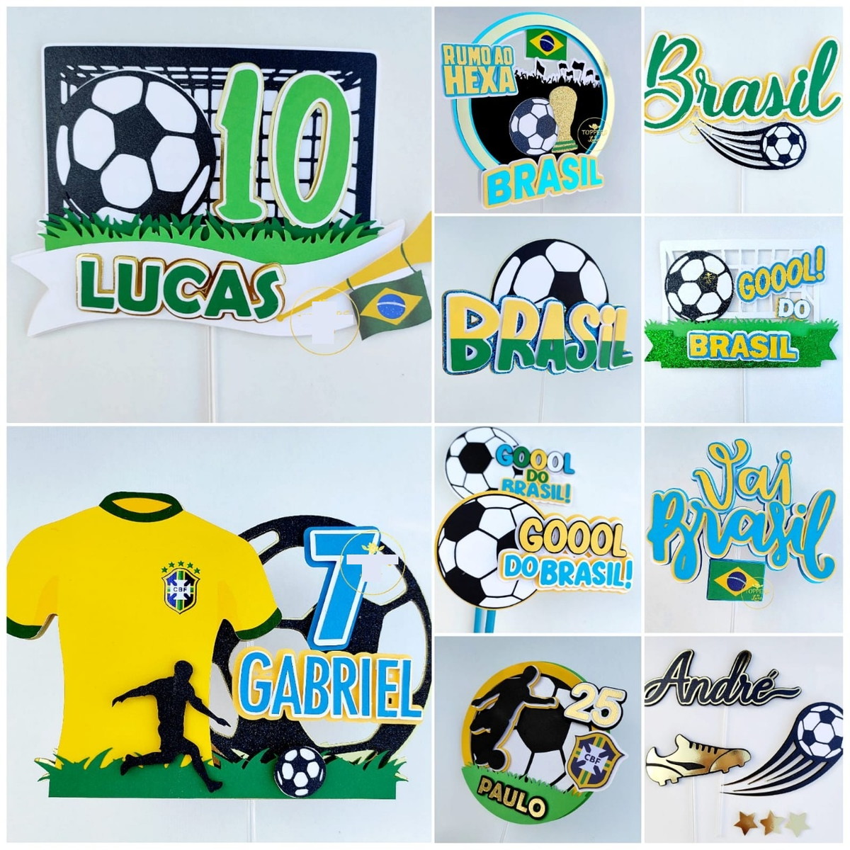 Arquivo de Corte Topos de Bolo Futebol/copa do Mundo - Imagem 2