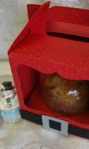 Arquivo de Corte Caixa Mini Panetone de Natal