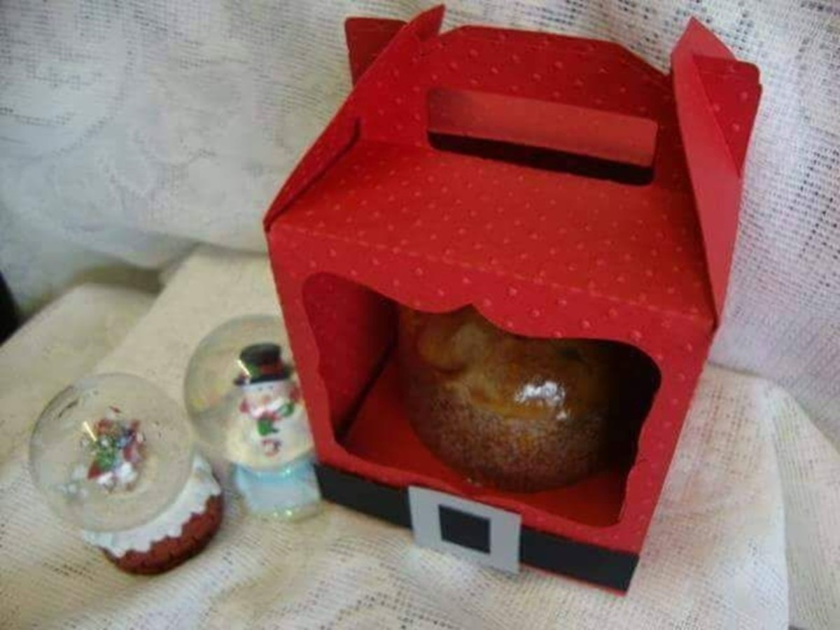 Arquivo de Corte Caixa Mini Panetone de Natal