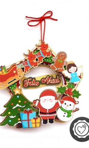 Arquivo de Corte Guirlanda de Natal
