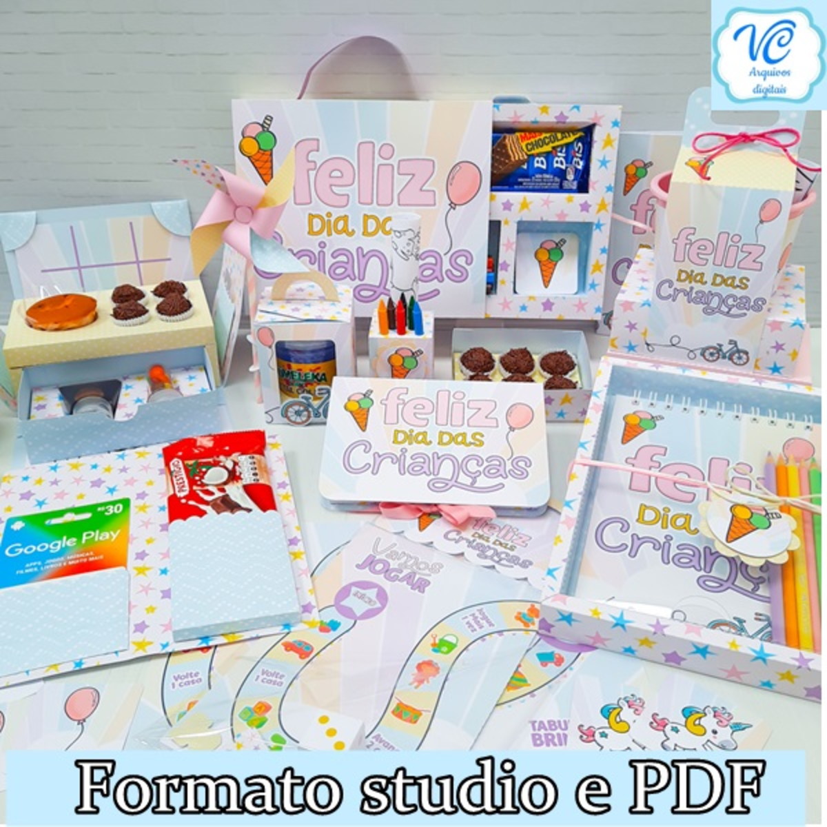 Arquivo Dia Das Crianças Menina-studio E Pdf -cod 544 - Imagem 5