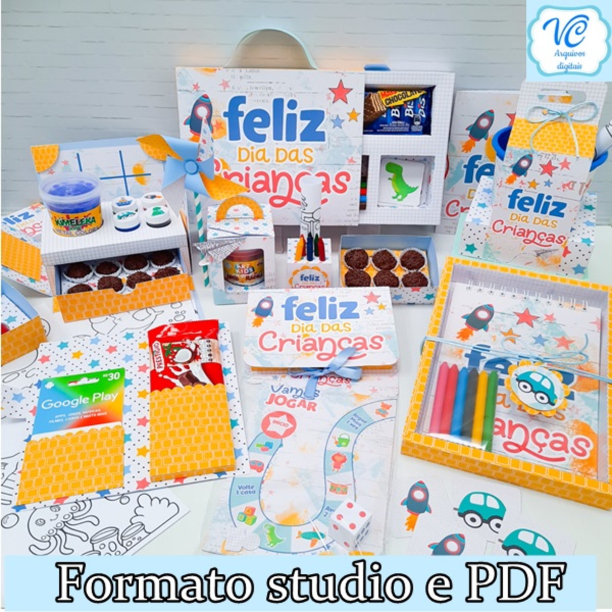 Arquivo Dia Das Crianças Menino-studio E Pdf -cod 545
