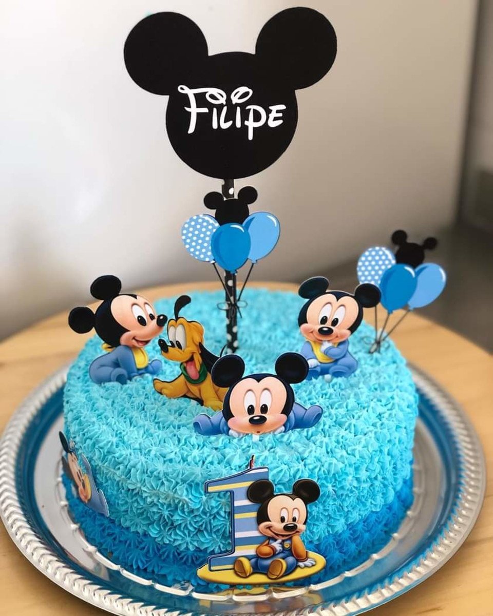 01 - ARQUIVO DIGITAL DE CORTE - TOPO DE BOLO MICKEY BABY