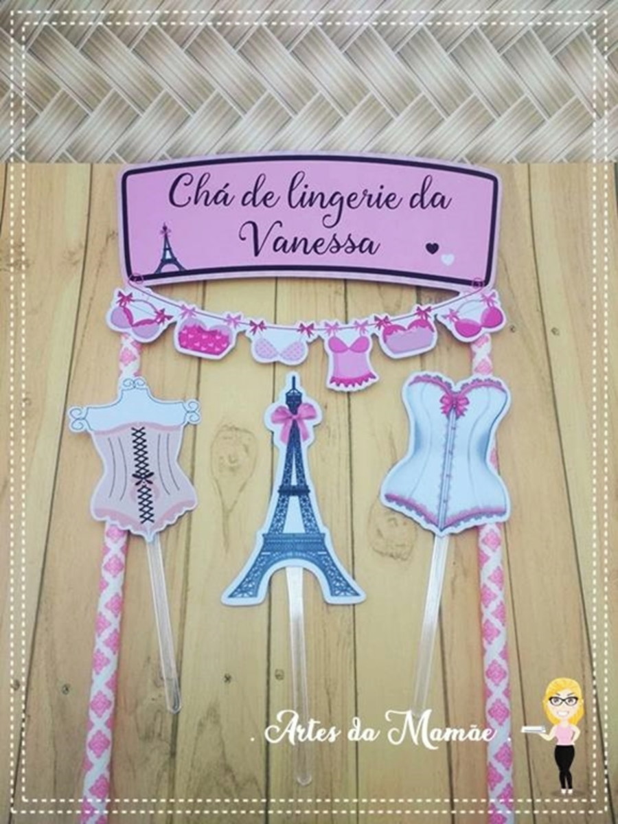 Arquivo Digital para corte topo de bolo Lingerie