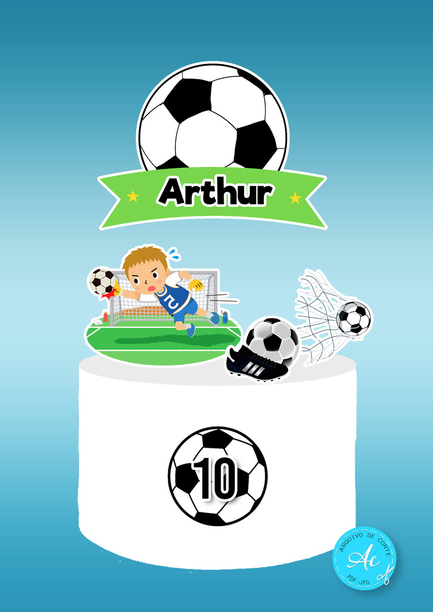 Arquivo Digital Topo de Bolo Futebol #2
