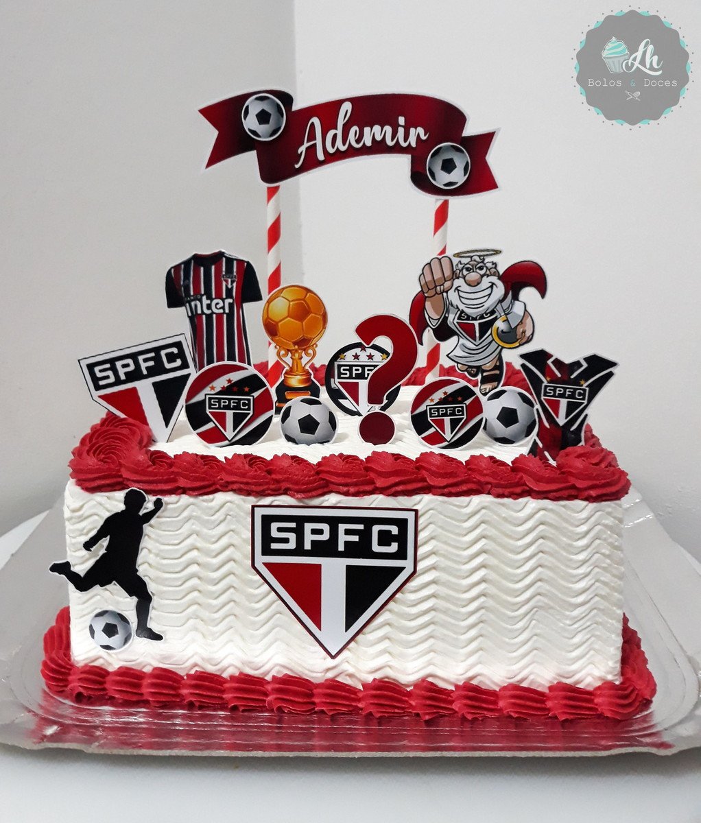 Arquivo Digital Topo de Bolo Futebol São Paulo #1 Pdf/jpg