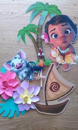 Topo de Bolo Moana Baby