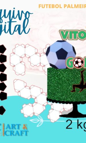 Arquivo de Corte Topper de Bolo Futebol