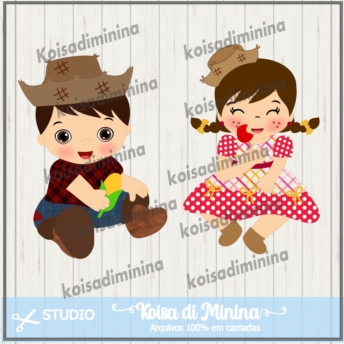 Arquivo em camadas Baby junino 1 - 2021