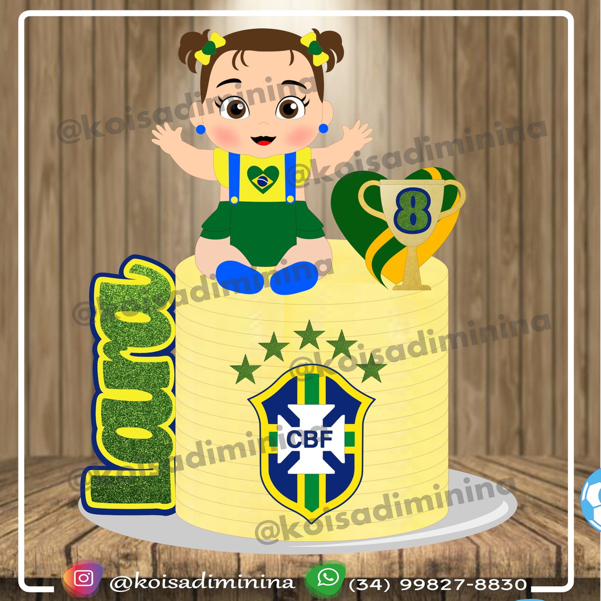 Arquivo em Camadas Futebol Baby Girl
