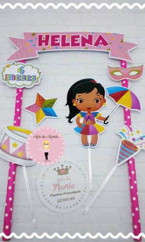 Arquivo para Corte Topo Bolo Carnaval Menina