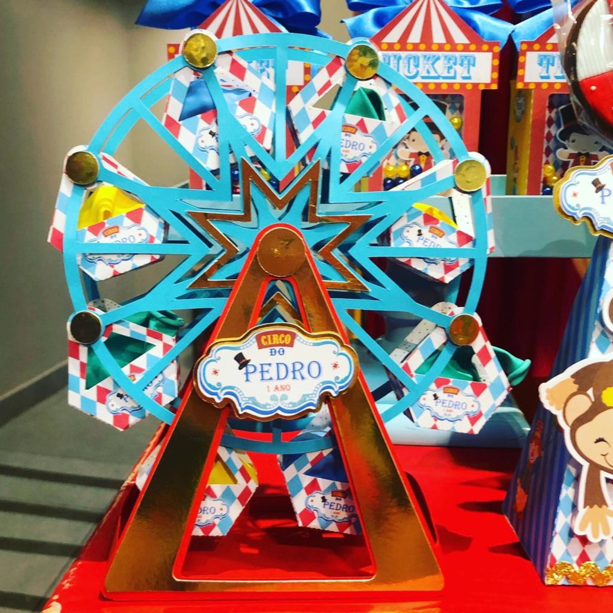 Arquivo Silhouette -Roda Gigante Circo Menino - Imagem 2