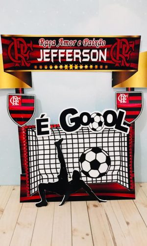 Arquivo Silhouette Topo de Bolo Flamengo Futebol