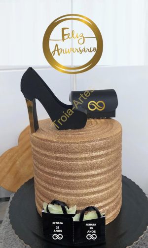 Arquivo Silhouette Topo de Bolo Luxo Bolsa Sapato Mulheres