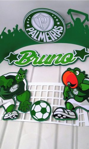 Arquivo Silhouette Topo de Bolo Time Palmeira Porco Futebol