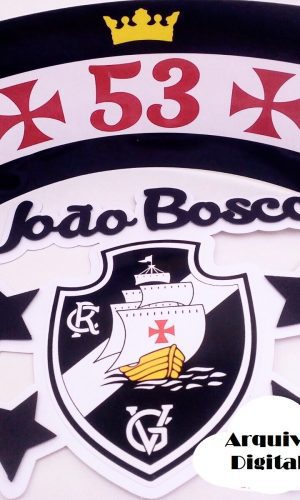 Arquivo Silhouette Topo de Bolo Time Vasco Futebol