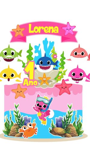 Arquivo Topo de Bolo Baby Shark 2