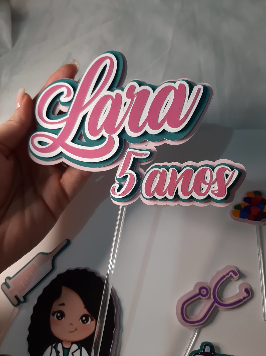 Arquivo Topo Bolo Médica Cute - Imagem 3