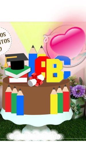 Arquivo topo de bolo- ABC 3D/ STUDIO