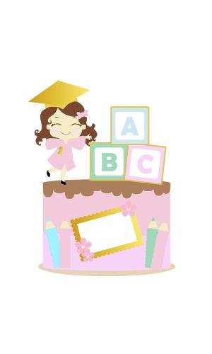 Arquivo topo de bolo ABC menina 2