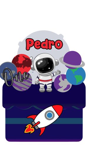 Arquivo Topo de Bolo Astronauta