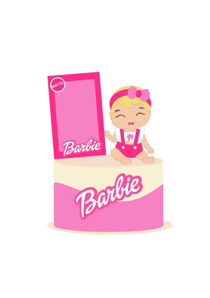 Arquivo Topo de Bolo Baby Barbie