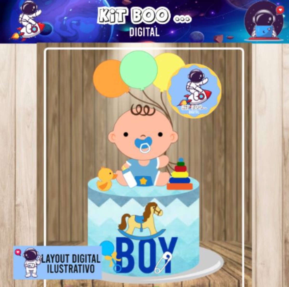 Arquivo Topo de Bolo - Baby boy