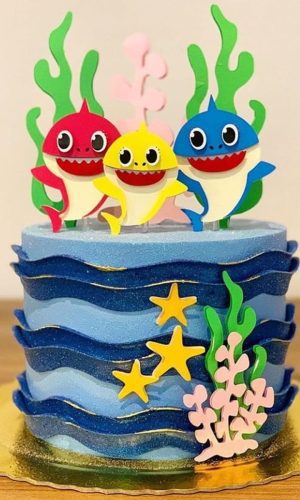 Arquivo Topo de Bolo - Baby Shark