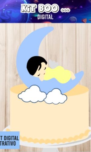 Arquivo Topo de Bolo - Bebê Lua