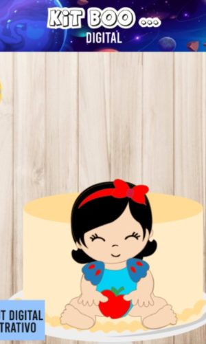 Arquivo Topo de Bolo - Branca de Neve Cute