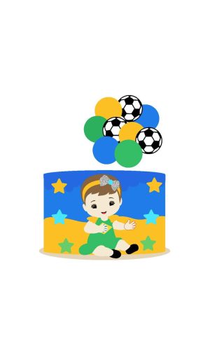 Arquivo Topo de Bolo Brasil Baby Menina