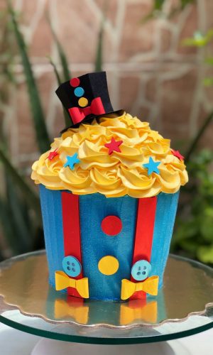 Arquivo Topo de Bolo Cupcake Circo/palhaço Ganhe +3 Produtos