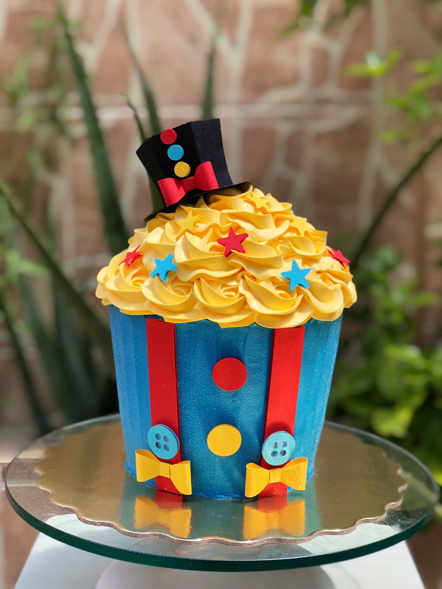 Arquivo Topo de Bolo Cupcake Circo/palhaço Ganhe +3 Produtos