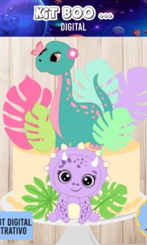 Arquivo Topo de Bolo - Dino Cute