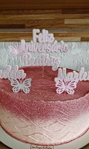 Arquivo Topo De Bolo - Feliz Aniversário Borboleta