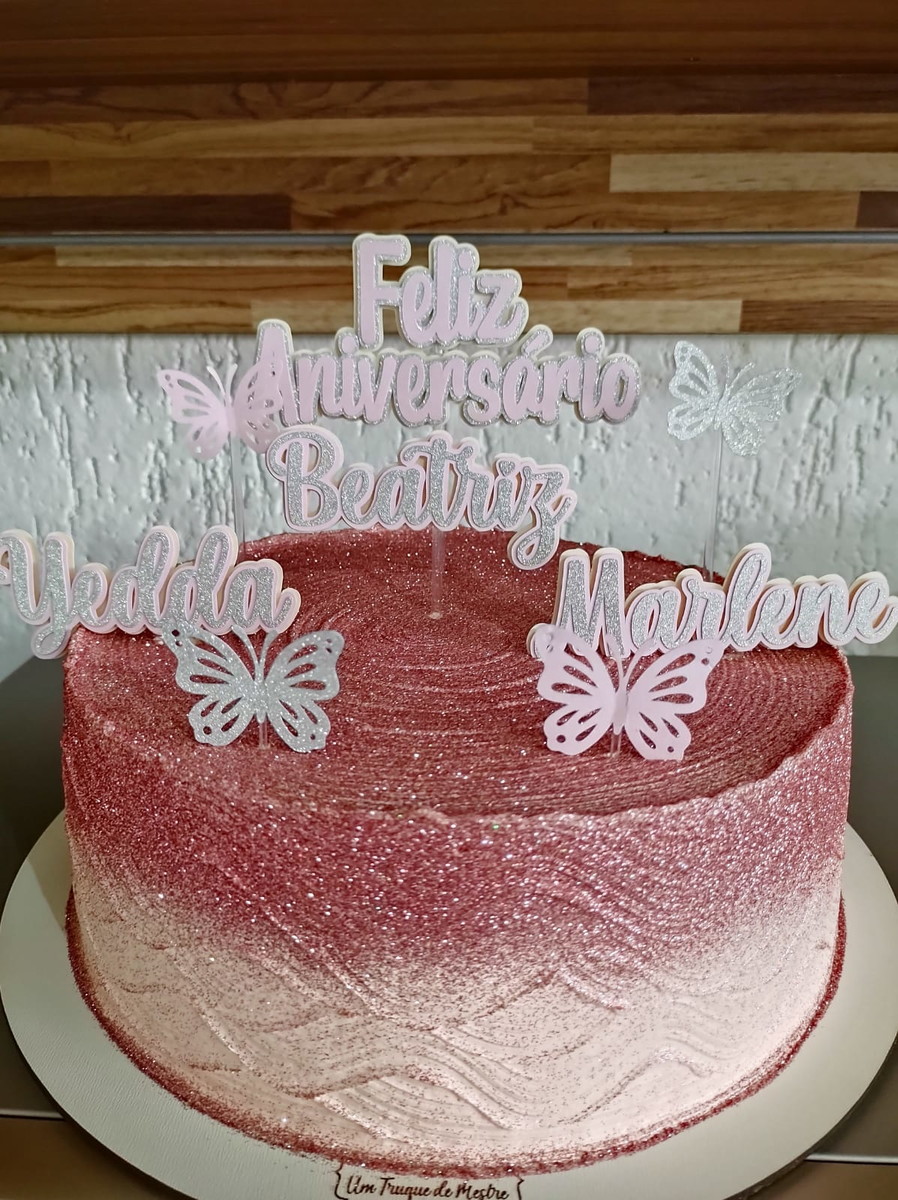 Arquivo Topo De Bolo - Feliz Aniversário Borboleta