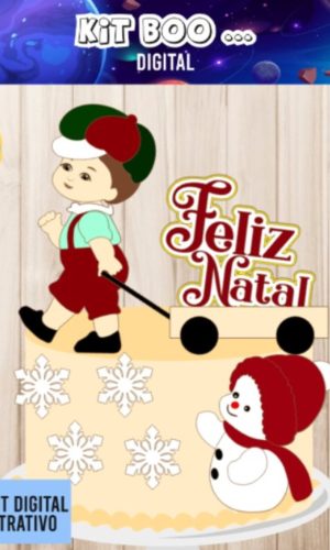 Arquivo Topo de Bolo - Feliz Natal Menino