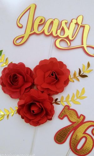 Arquivo Topo de Bolo Flores