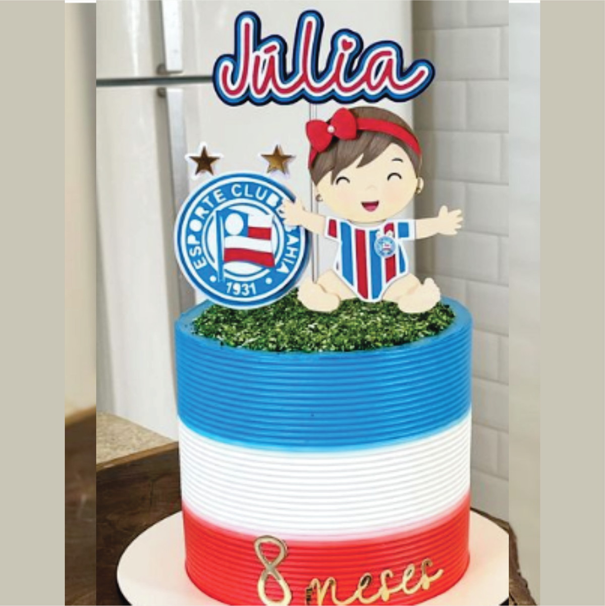 Arquivo Topo de Bolo Futebol Bahia Esporte Clube Menina