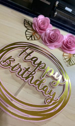 Arquivo Topo de Bolo - Happy Birthday