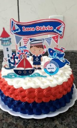 Arquivo topo de bolo marinheiro cute